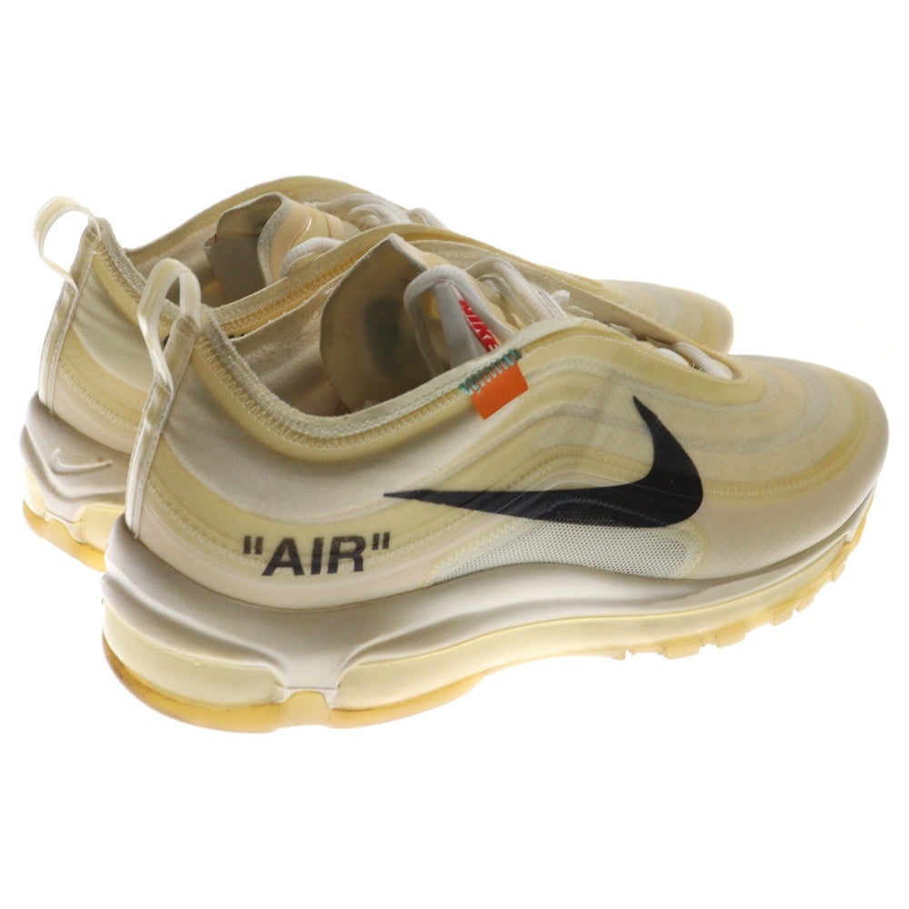 NIKE(ナイキ) ×OFF-WHITE THE TEN AIR MAX 97 オフホワイト ザ テン エアマックス 97 ローカットスニーカー ホワイト US9.5/27.5cm AJ4585-100