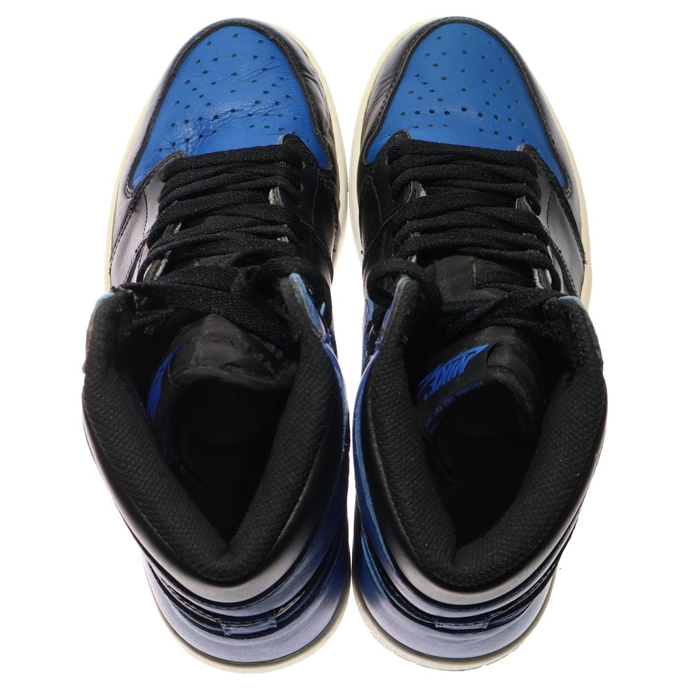 NIKE(ナイキ) AIR JORDAN 1 RETRO HIGH OG ROYAL エア ジョーダン 1 ロイヤル ハイカットスニーカー ブラック/ブルー US9/27cm 555088-007