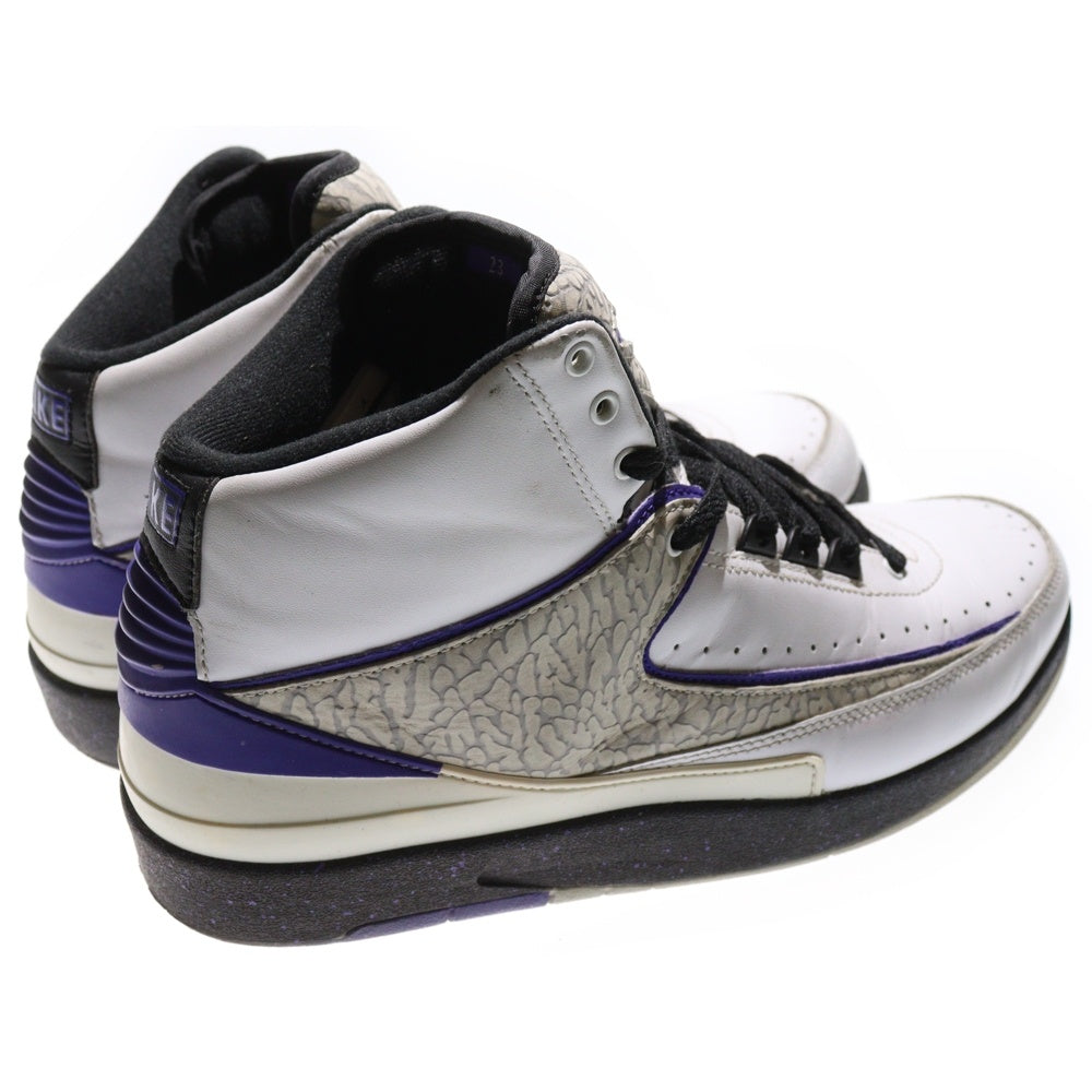 NIKE(ナイキ) AIR JORDAN 2 エアジョーダン 2 ハイ セメント ハイカットスニーカー ホワイト/パープル US9.5/27.5cm 385475-153