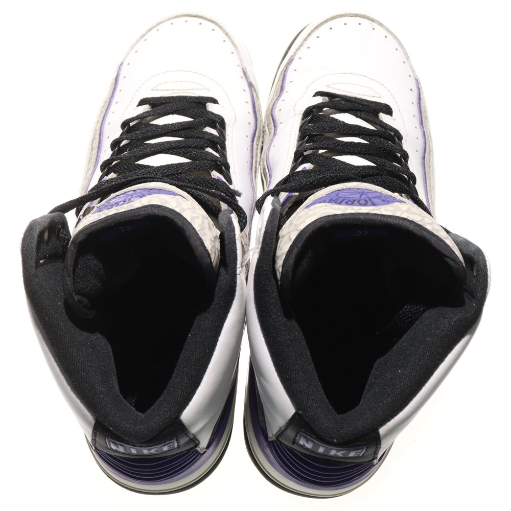 NIKE(ナイキ) AIR JORDAN 2 エアジョーダン 2 ハイ セメント ハイカットスニーカー ホワイト/パープル US9.5/27.5cm 385475-153