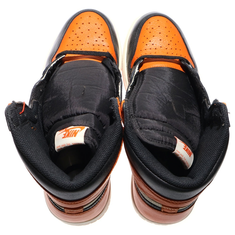 NIKE(ナイキ) AIR JORDAN 1 RETRO HIGH OG SHATTERED BACKBOARD エアジョーダン1レトロハイシャッタードバックボード ハイカットスニーカー US9.5/27.5cm 555088-005