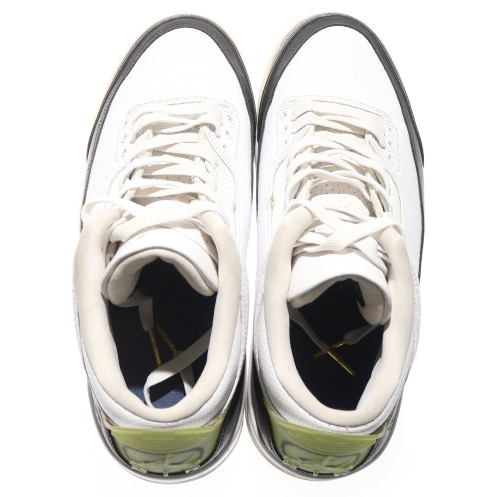 NIKE(ナイキ) ×FRAGMENT DESIGN AIR JORDAN3 RETRO SP フラグメントデザイン エアジョーダン3 ミッドカットスニーカー ホワイト/ブラック US9/27cm DA3595-100