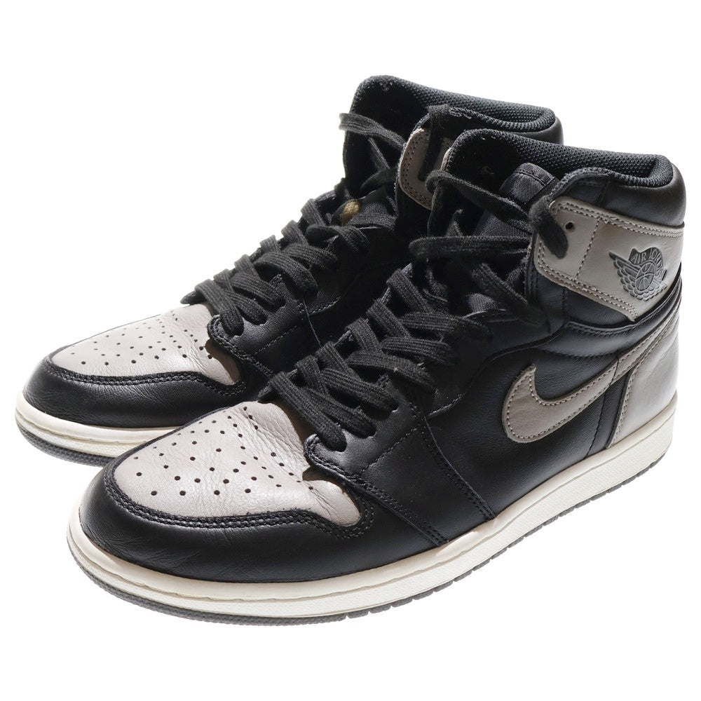 NIKE(ナイキ) AIR JORDAN 1 RETRO HIGH OG SHADOW エアジョーダン シャドウ ハイカットスニーカー ブラック/グレー US9.5/27.5cm 555088-013