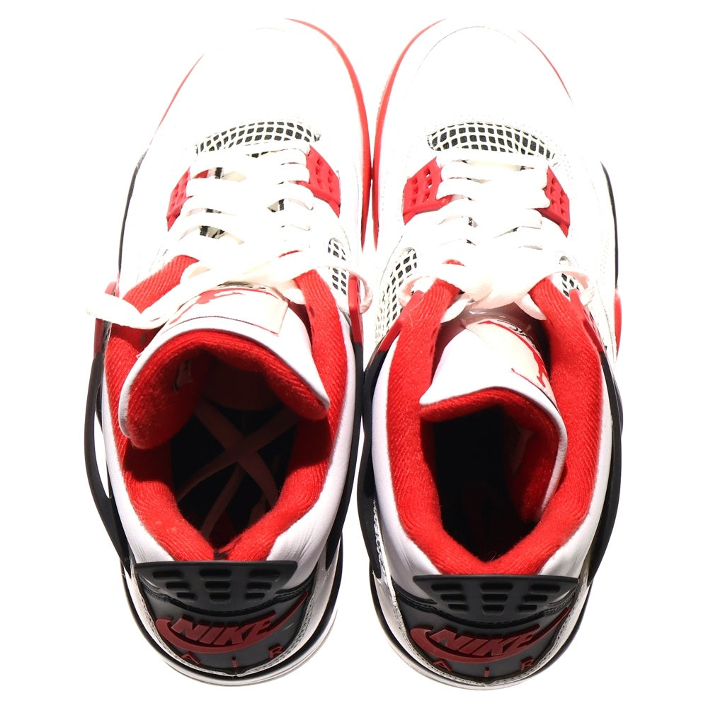 NIKE(ナイキ) AIR JORDAN 4 RETRO OG FIRE RED 2020 エアジョーダン4 レトロ ファイヤーレッド ハイカットスニーカー ホワイト/レッド US9/27cm DC7770-160
