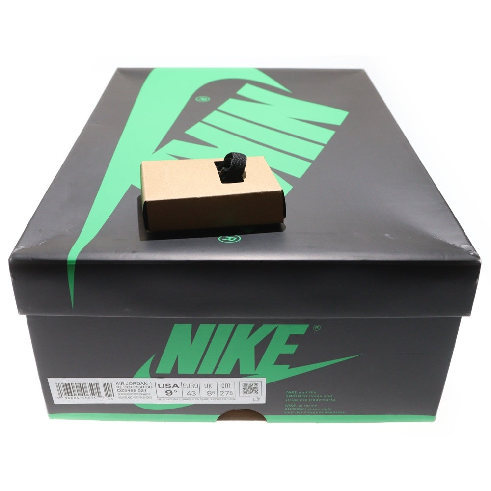 NIKE(ナイキ) AIR JORDAN 1 RETRO HIGH OG LUCKY GREEN エアジョーダン レトロ ラッキーグリーン ハイカットスニーカー グリーン/ホワイト US9.5/27.5cm DZ5485-031