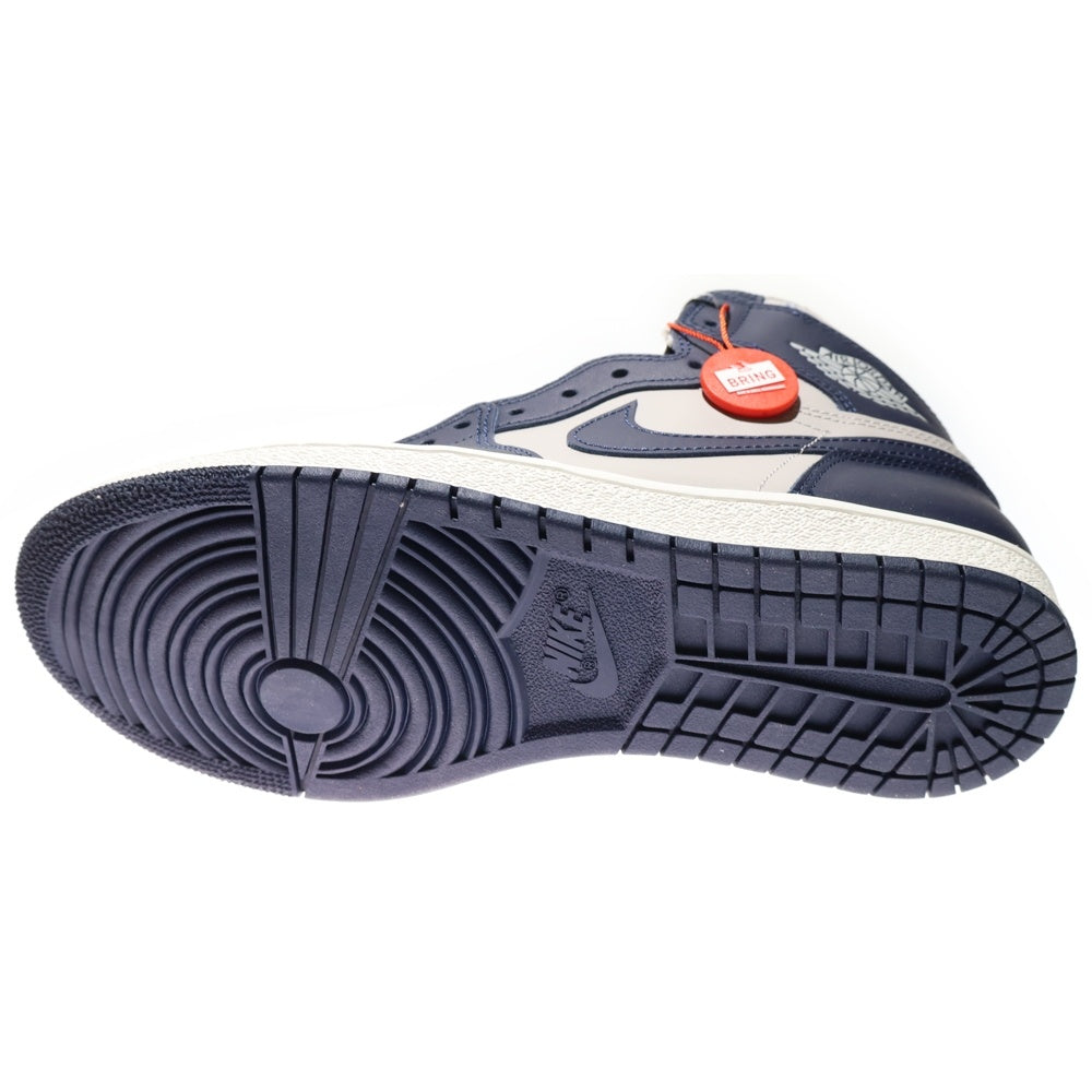 NIKE(ナイキ) AIR JORDAN 1 HIGH 85 GEORGETOWN エアジョーダン1 ジョージタウン ハイカットスニーカー ネイビー/グレー US9/27cm BQ4422-400