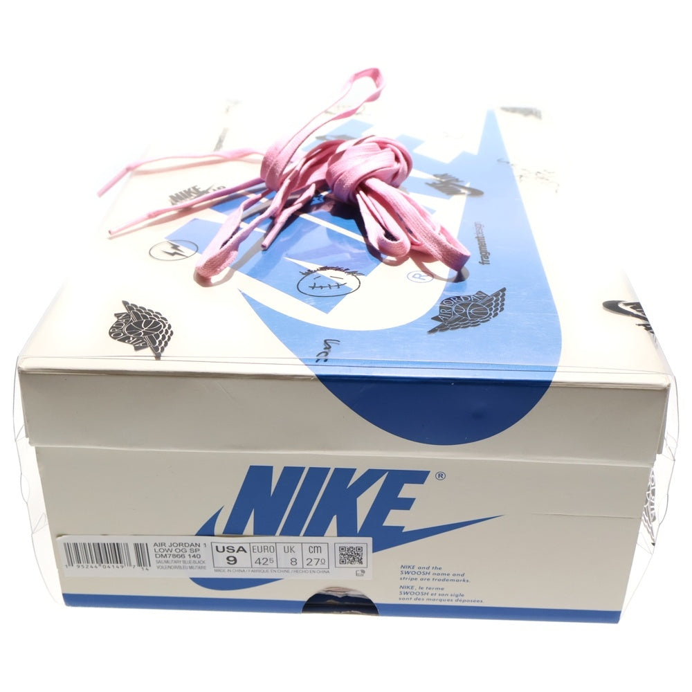 NIKE(ナイキ) ×TRAVIS SCOTT FRAGMENT DESIGN AIR JORDAN 1 LOW OG SP トラヴィススコット フラグメント エアジョーダン1 ローカットスニーカー US9/27cm DM7866-140