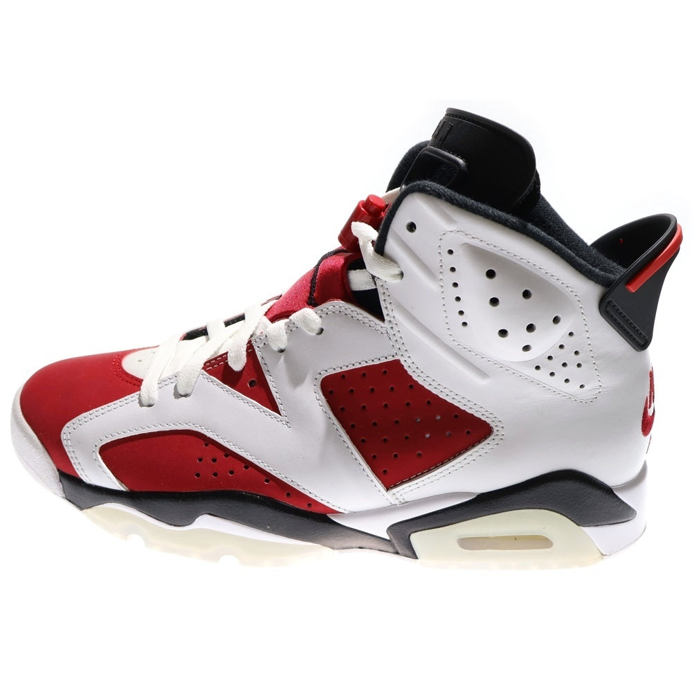NIKE(ナイキ) AIR JORDAN 6 RETRO CARMINE エアジョーダン6 カーマイン ハイカットスニーカー ホワイト/レッド US9.5/27.5cm CT8529-106