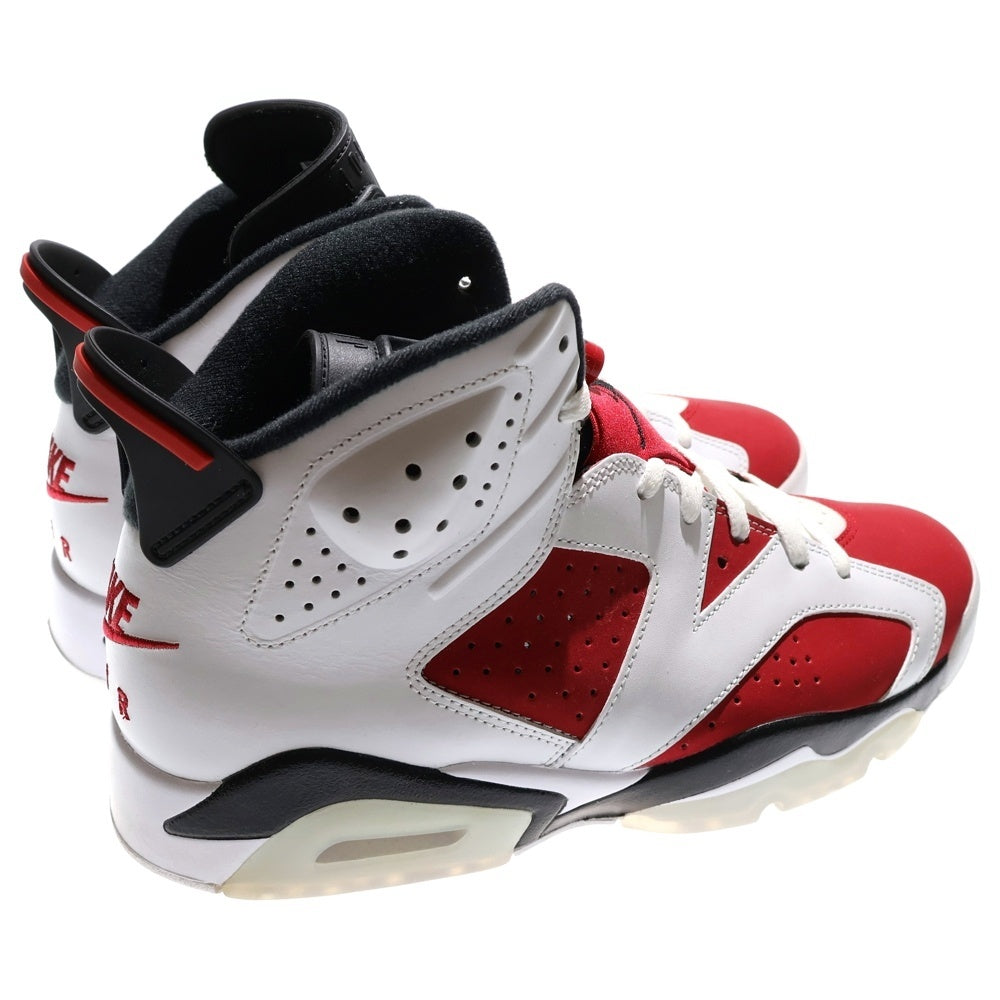 NIKE(ナイキ) AIR JORDAN 6 RETRO CARMINE エアジョーダン6 カーマイン ハイカットスニーカー ホワイト/レッド US9.5/27.5cm CT8529-106