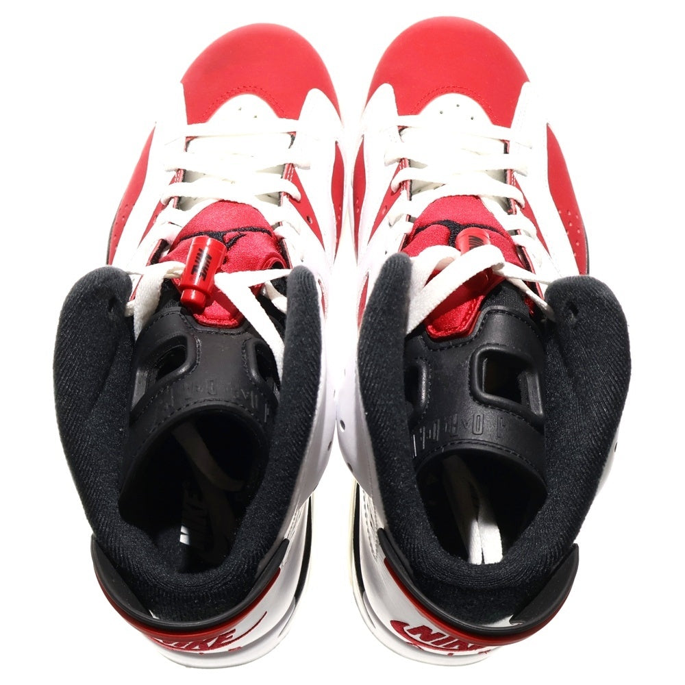 NIKE(ナイキ) AIR JORDAN 6 RETRO CARMINE エアジョーダン6 カーマイン ハイカットスニーカー ホワイト/レッド US9.5/27.5cm CT8529-106