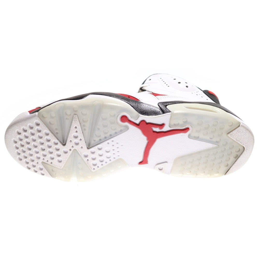 NIKE(ナイキ) AIR JORDAN 6 RETRO CARMINE エアジョーダン6 カーマイン ハイカットスニーカー ホワイト/レッド US9.5/27.5cm CT8529-106