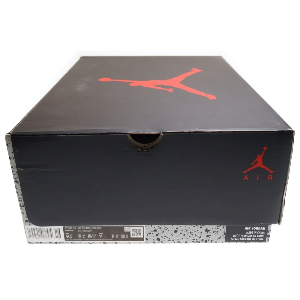 NIKE(ナイキ) AIR JORDAN 6 RETRO CARMINE エアジョーダン6 カーマイン ハイカットスニーカー ホワイト/レッド US9.5/27.5cm CT8529-106