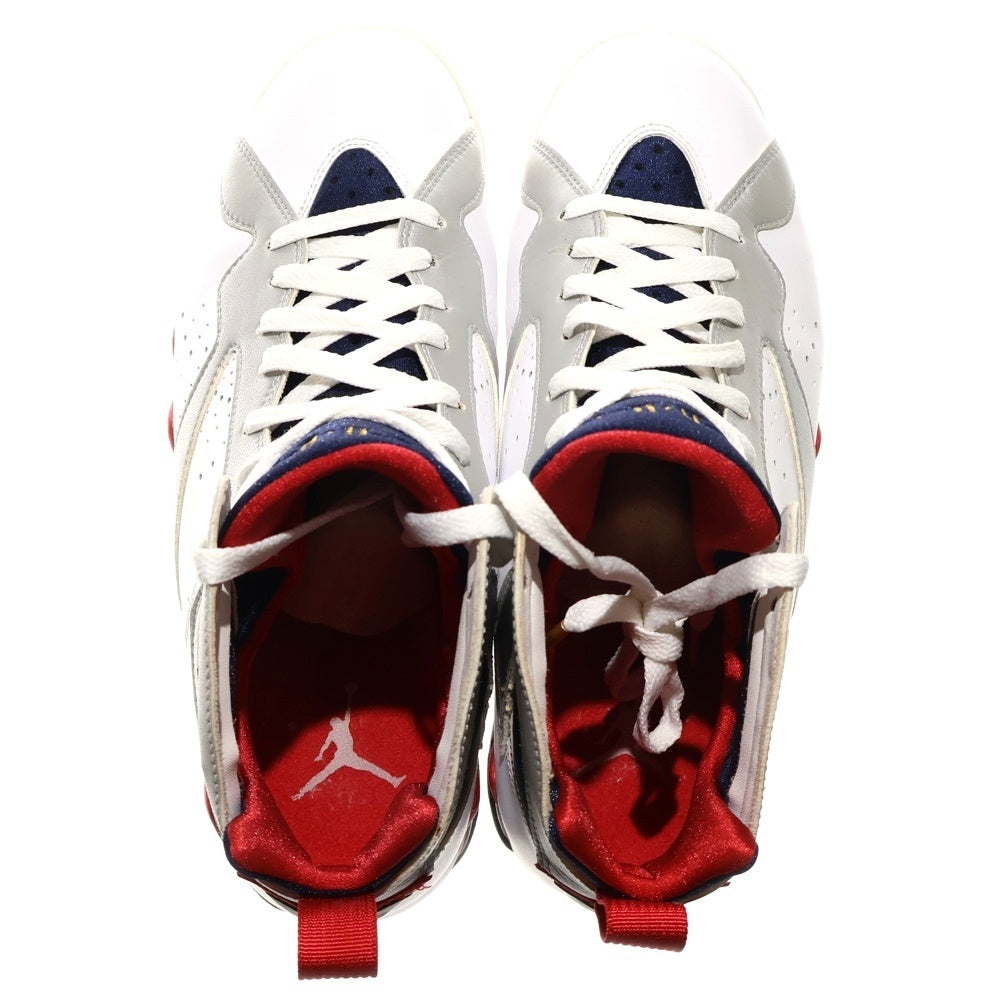 NIKE(ナイキ) 【観賞用 2012年製】 AIR JORDAN 7 RETRO OLYMPIC エアジョーダン7 オリンピック ハイカットスニーカー ホワイト US9/27cm 304775-135