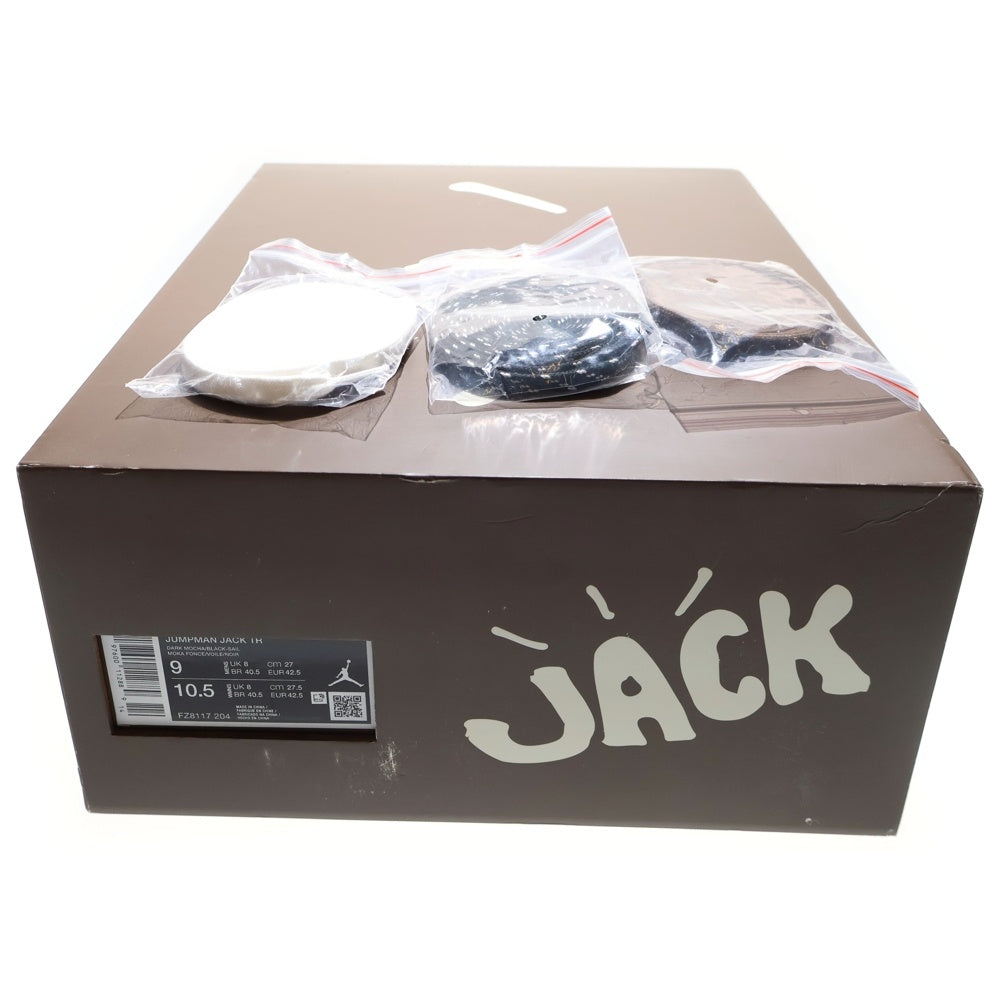 NIKE(ナイキ) ×TRAVIS SCOTT JORDAN JUMPMAN JACK TR トラヴィススコット ジャンプマンジャック ローカットスニーカー ブラウン/ブラック US9/27cm FZ8117-204