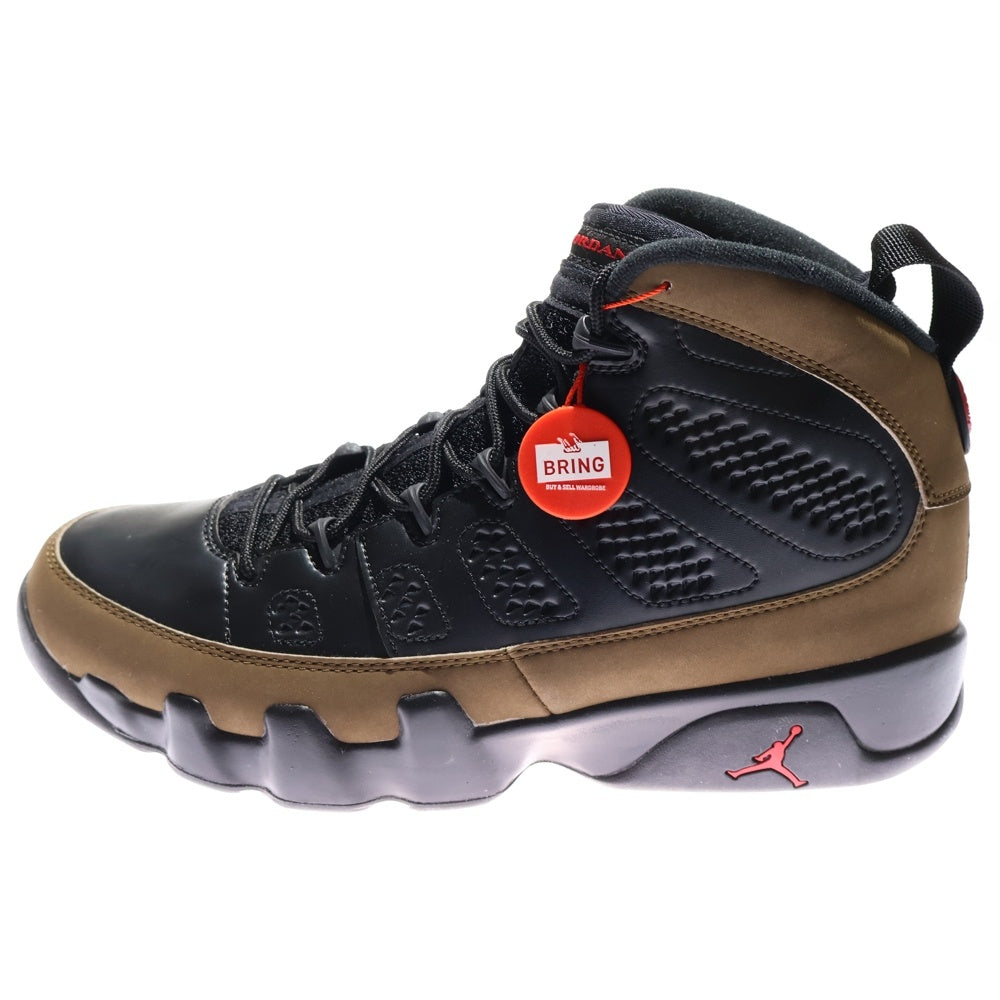 NIKE(ナイキ) 【観賞用 2012年製】 AIR JORDAN 9 RETRO Olive エアジョーダン 9 レトロ オリーブ ハイカットスニーカー カーキ US9.5/27.5cm 302370-020