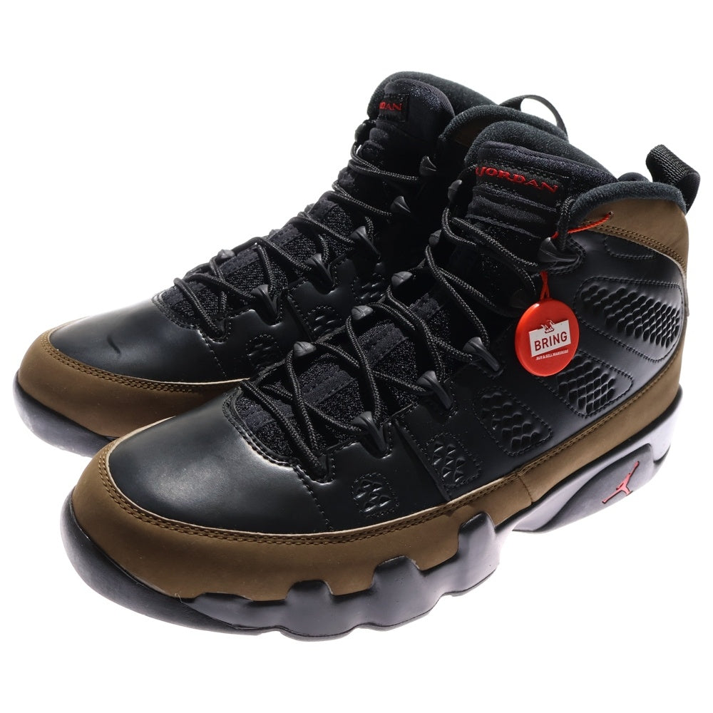 NIKE(ナイキ) 【観賞用 2012年製】 AIR JORDAN 9 RETRO Olive エアジョーダン 9 レトロ オリーブ ハイカットスニーカー カーキ US9.5/27.5cm 302370-020