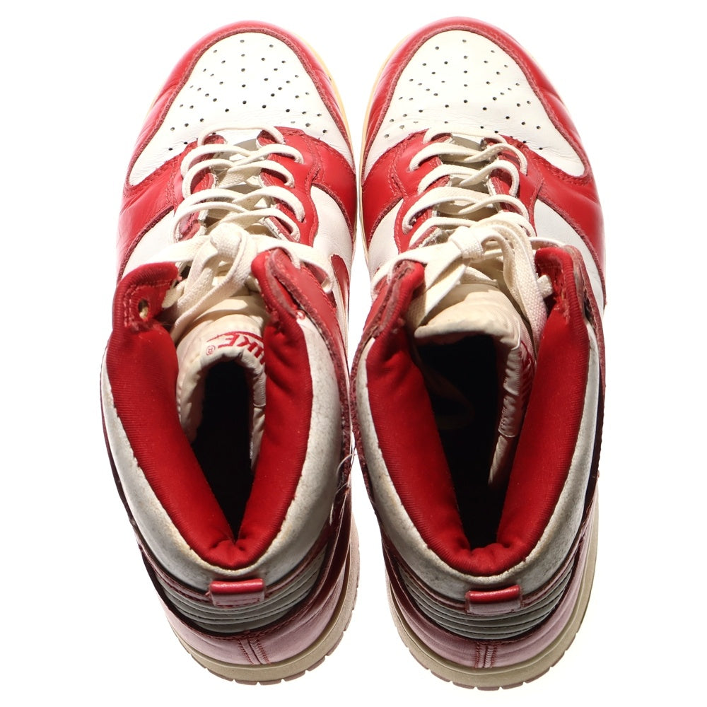 NIKE(ナイキ) 【観賞用 1999年製】 DUNK HIGH LE ダンク ハイカットスニーカー ホワイト/レッド US9/27cm 630335-161