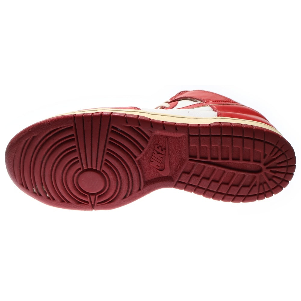 NIKE(ナイキ) 【観賞用 1999年製】 DUNK HIGH LE ダンク ハイカットスニーカー ホワイト/レッド US9/27cm 630335-161