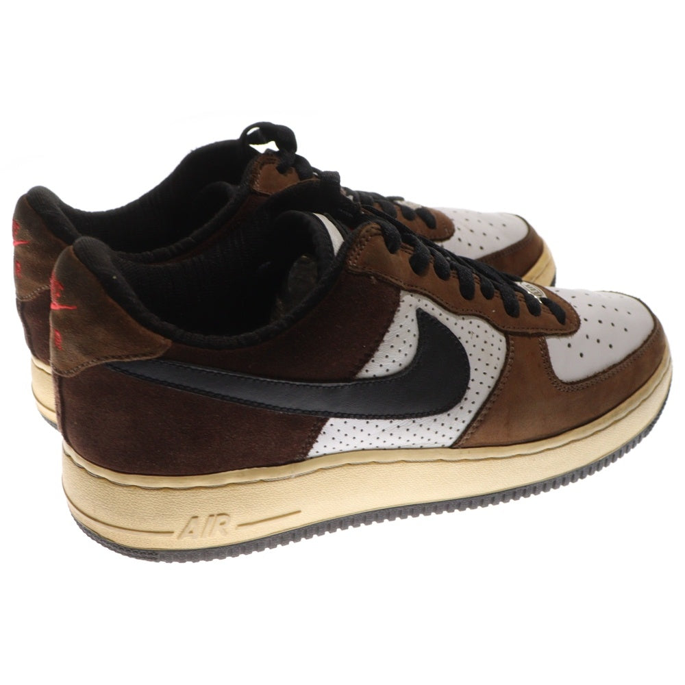 NIKE(ナイキ) 【観賞用2005年製】 AIR FORCE 1 LOW エアフォース 1 ローカットスニーカー ブラウン/ホワイト/ブラック US9/27cm 312489-101