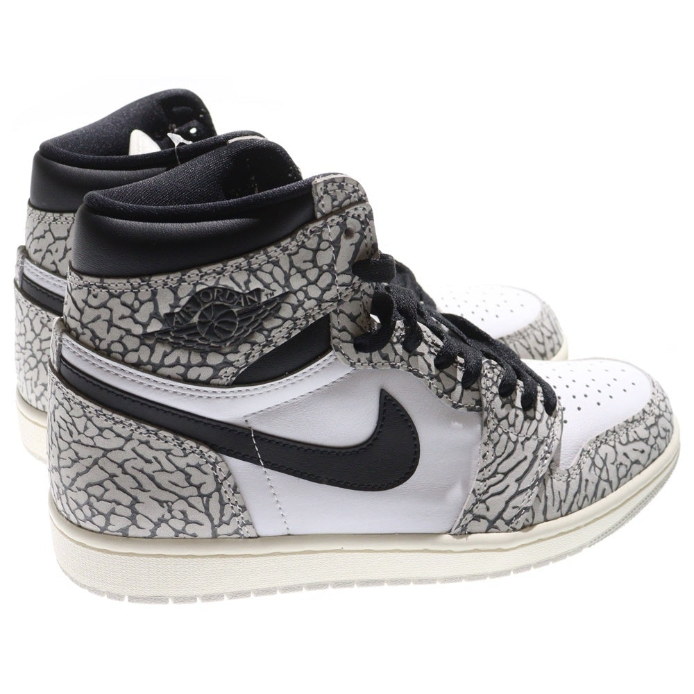 NIKE(ナイキ) AIR JORDAN 1 RETRO HIGH OG White Cement Safari エア ジョーダン 1 レトロ ハイカットスニーカー ホワイトセメント ホワイト/グレー US9.5/27.5cm DZ5485-052