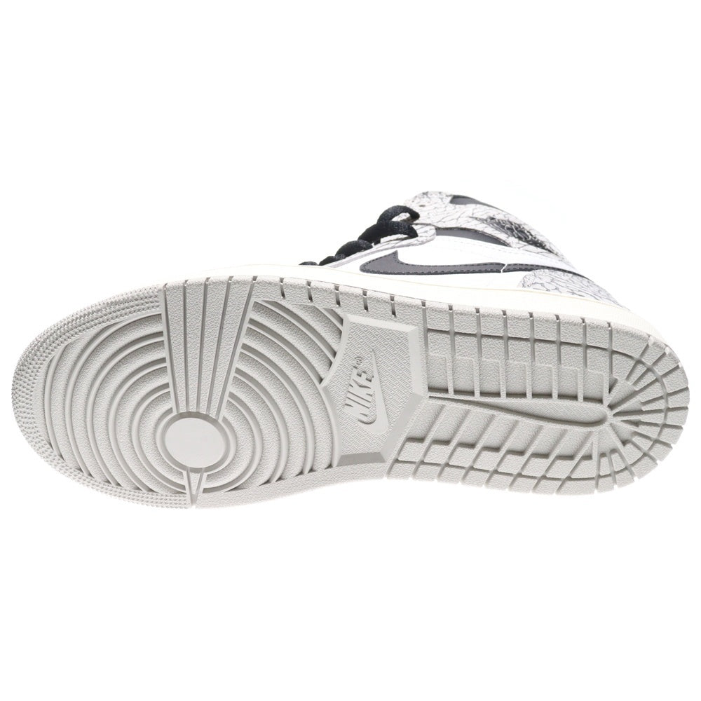 NIKE(ナイキ) AIR JORDAN 1 RETRO HIGH OG White Cement Safari エア ジョーダン 1 レトロ ハイカットスニーカー ホワイトセメント ホワイト/グレー US9.5/27.5cm DZ5485-052