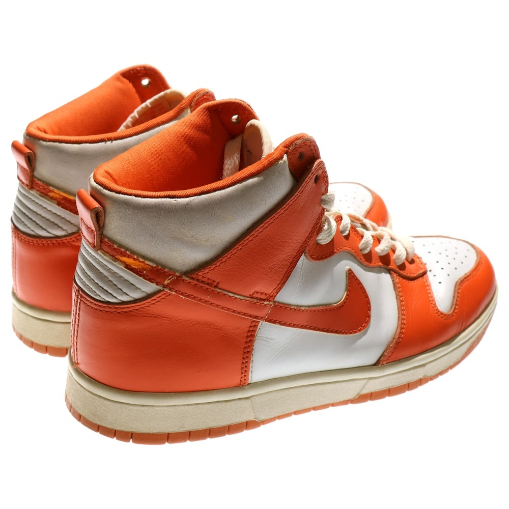 NIKE(ナイキ) 【観賞用 1998年製】 DUNK HIGH LE ダンク ハイカットスニーカー ホワイト/オレンジ US8.5/26.5cm 630335-811