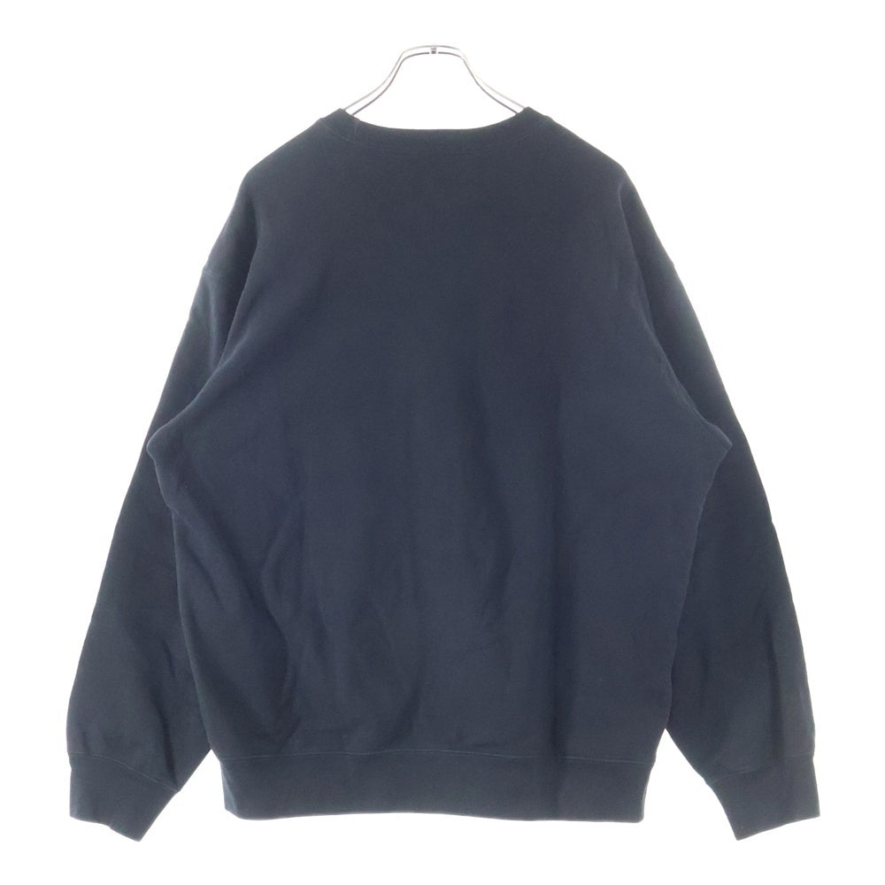 SUPREME(シュプリーム) 21SS Stacked Crewneck スタックド ロゴ クルーネック スウェット トレーナー ブラック