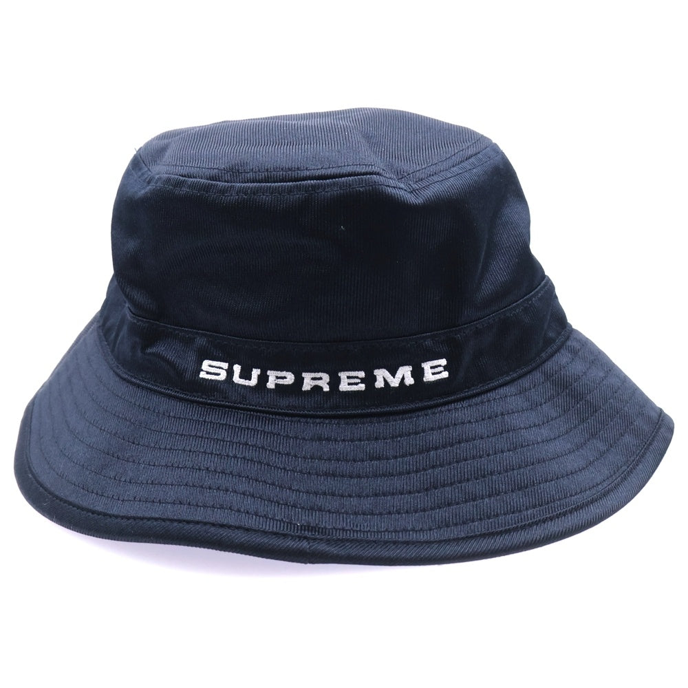 SUPREME(シュプリーム) 24SS ×NIKE Dazzle Crusher Hat ナイキ ダズル ロゴ刺繍 クラッシャー バケットハット 帽子 ブラック FZ6789-010