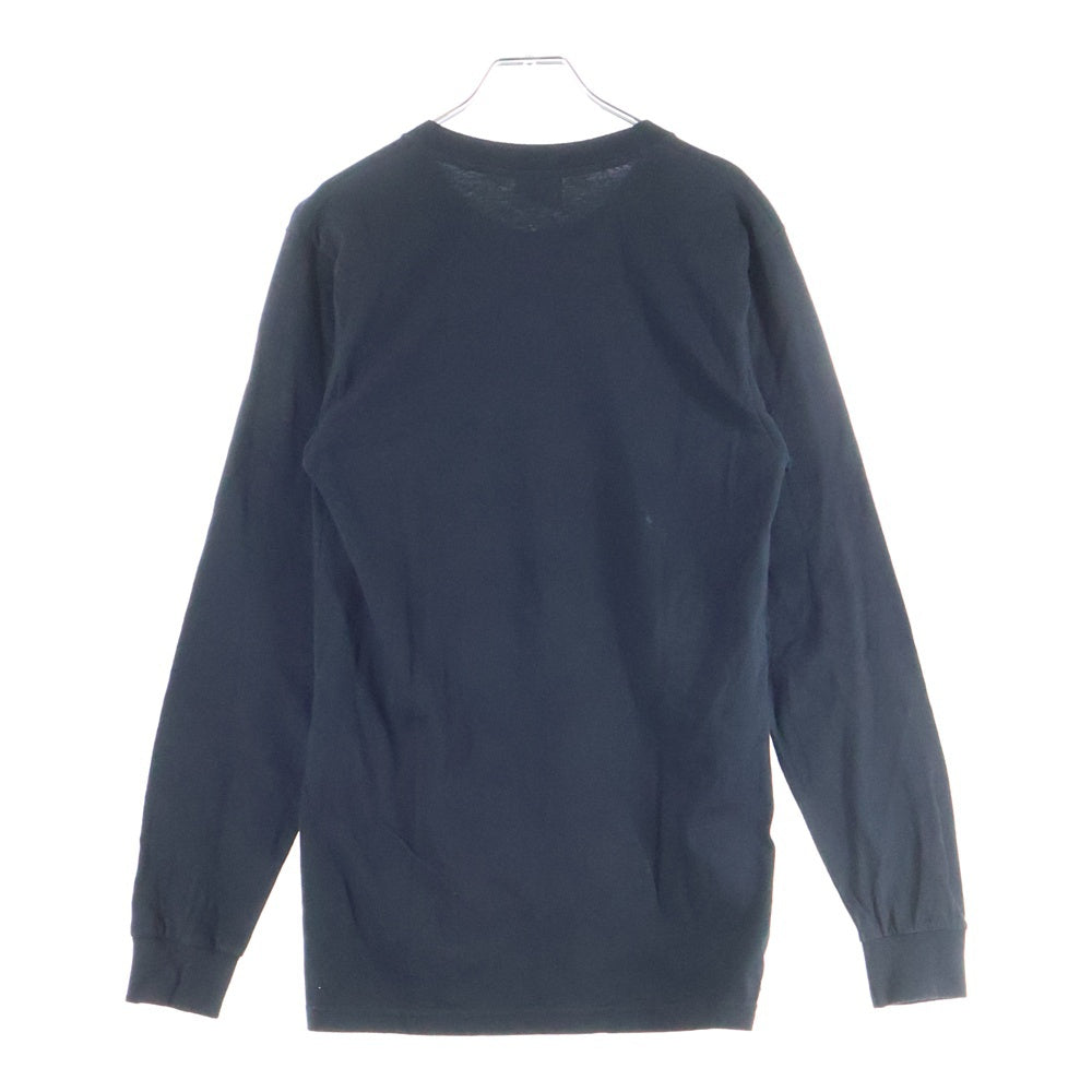 SUPREME(シュプリーム) 15AW ×COMME des GARCONS SHIRT Logo L/S Tee コムデギャルソンシャツ ロゴプリント クルーネック 長袖Tシャツ カットソー ブラック