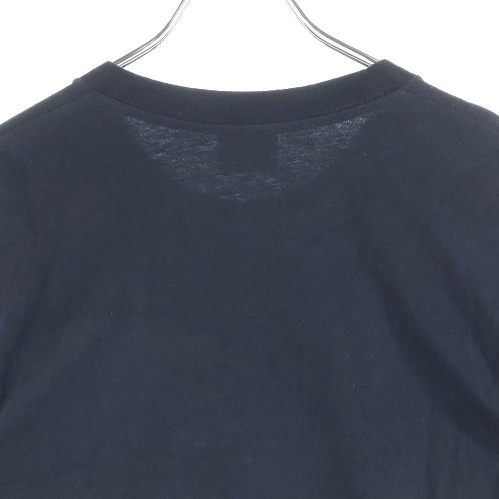 SUPREME(シュプリーム) 15AW ×COMME des GARCONS SHIRT Logo L/S Tee コムデギャルソンシャツ ロゴプリント クルーネック 長袖Tシャツ カットソー ブラック