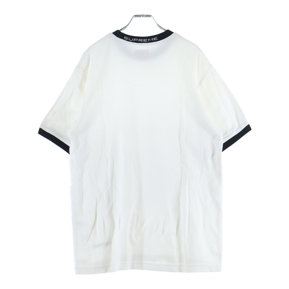 SUPREME(シュプリーム) 18SS Waffle Ringer 1Pロゴ ワッフル リンガー クルーネック 半袖Tシャツ カットソー ホワイト