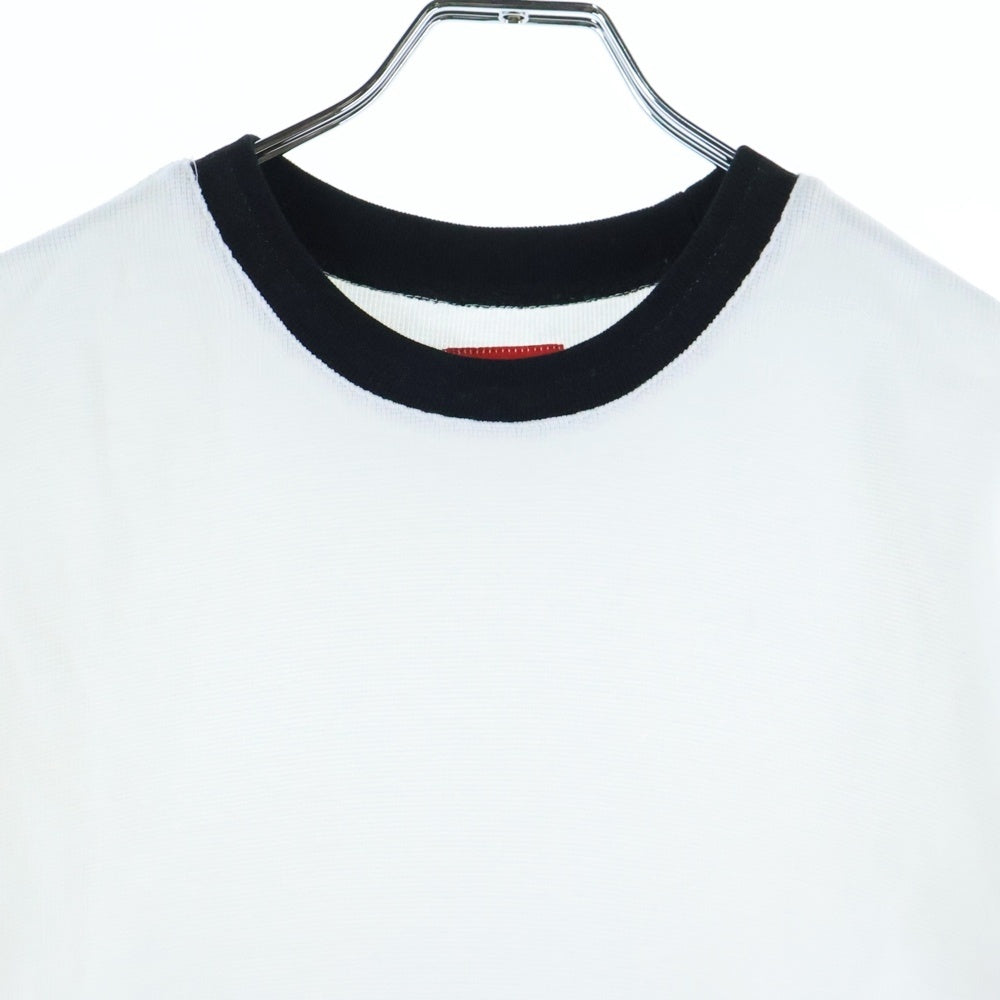 SUPREME(シュプリーム) 18SS Waffle Ringer 1Pロゴ ワッフル リンガー クルーネック 半袖Tシャツ カットソー ホワイト