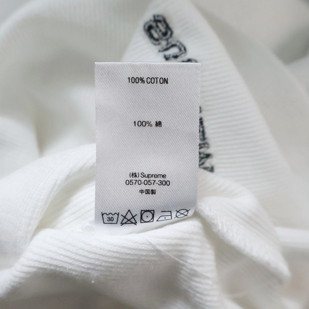 SUPREME(シュプリーム) 18SS Waffle Ringer 1Pロゴ ワッフル リンガー クルーネック 半袖Tシャツ カットソー ホワイト