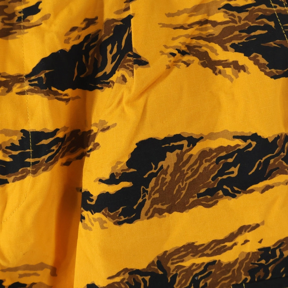 A BATHING APE(アベイシングエイプ) カモフラ ロゴパッチ ジップフライ カーゴパンツ オレンジ/ブラック 001PTI701002F