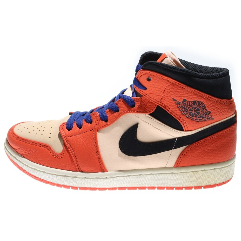 NIKE(ナイキ) AIR JORDAN 1 MID エアジョーダン1 ミッドカットスニーカー オレンジ/ブラック US10.5/28.5cm 852542-800