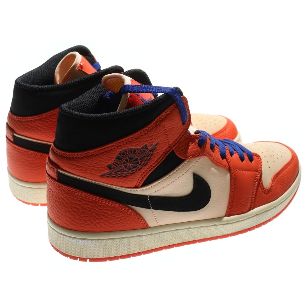 NIKE(ナイキ) AIR JORDAN 1 MID エアジョーダン1 ミッドカットスニーカー オレンジ/ブラック US10.5/28.5cm 852542-800