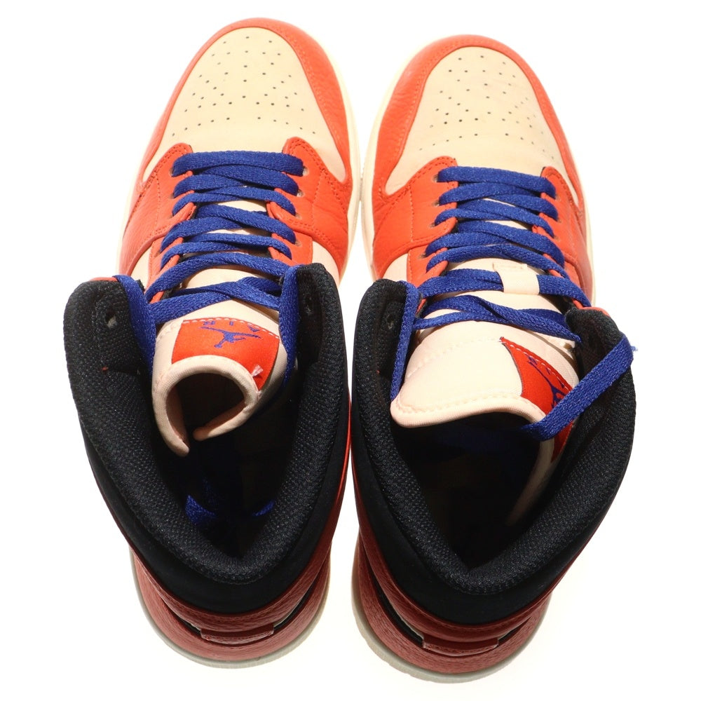 NIKE(ナイキ) AIR JORDAN 1 MID エアジョーダン1 ミッドカットスニーカー オレンジ/ブラック US10.5/28.5cm 852542-800