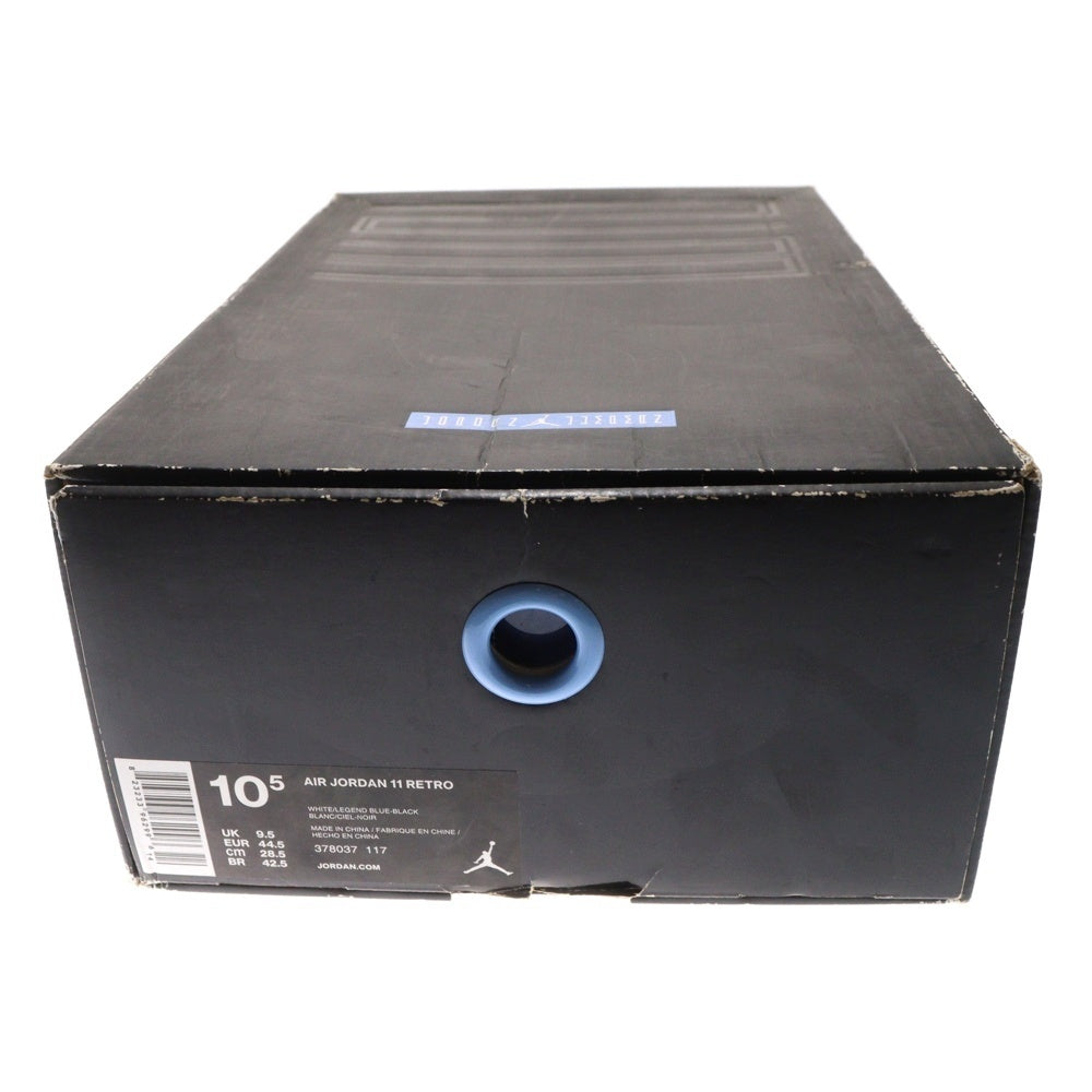 NIKE(ナイキ) 【観賞用 2014年製】 AIR JORDAN 11 RETRO エアジョーダン11レトロ ハイカットスニーカー ホワイト US10.5/28.5cm 378037-117