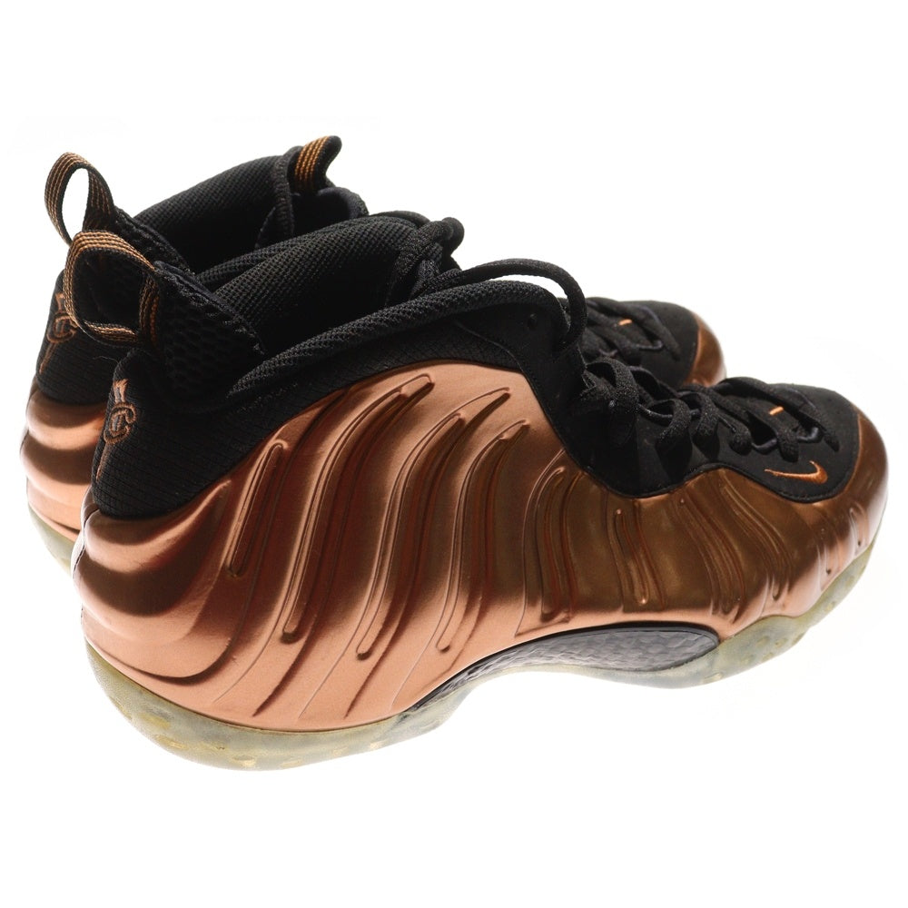 NIKE(ナイキ) AIR FOAMPOSITE ONE エアフォームポジット ワン コッパー ハイカットスニーカー ゴールド US10.5/28.5cm 314996-007
