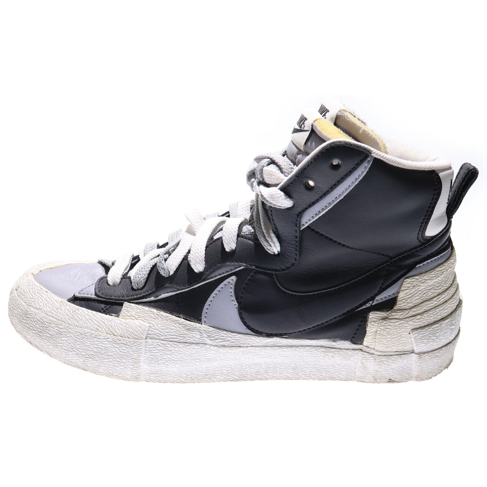 NIKE(ナイキ) ×Sacai BLAZER MID サカイ ブレーザーミッド ハイカットスニーカー ブラック US10.5/28.5cm BV0072-002