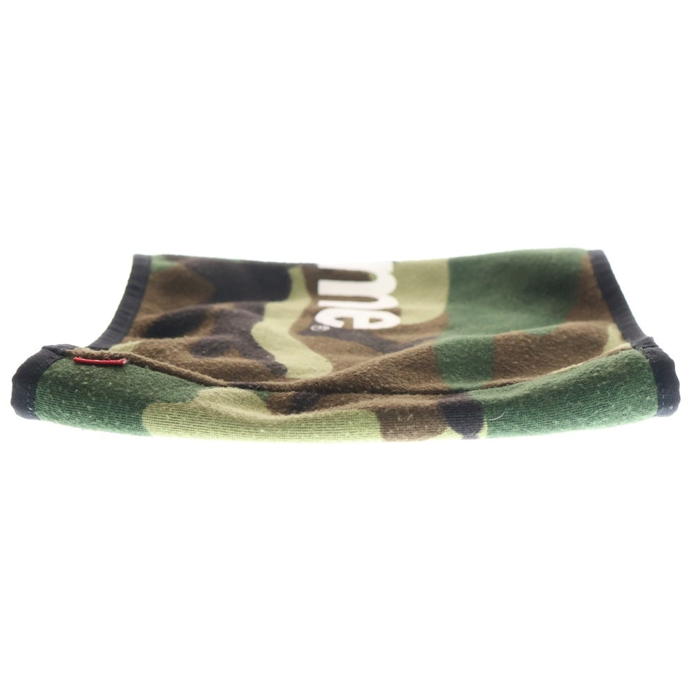 SUPREME(シュプリーム) 15AW Fleece Neck Gaiter カモフラ ロゴプリント フリース ネックウォーマー カーキ