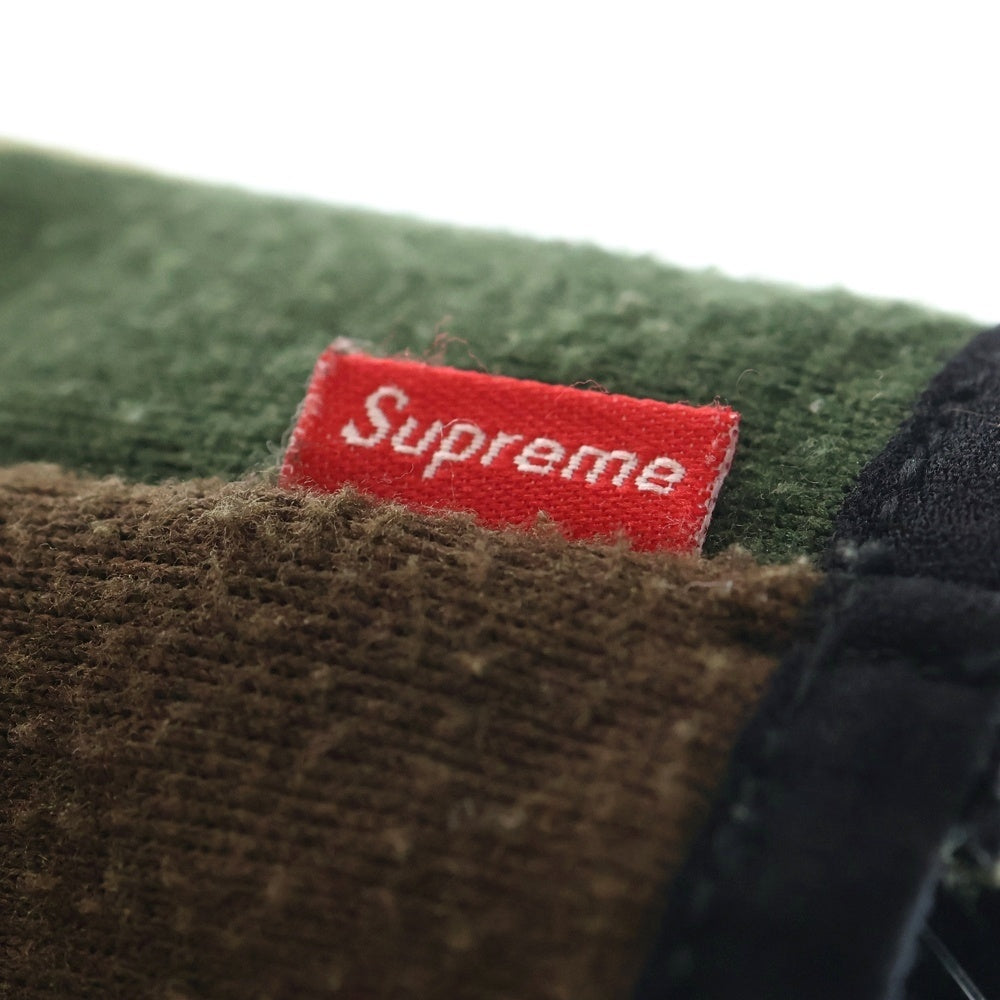 SUPREME(シュプリーム) 15AW Fleece Neck Gaiter カモフラ ロゴプリント フリース ネックウォーマー カーキ