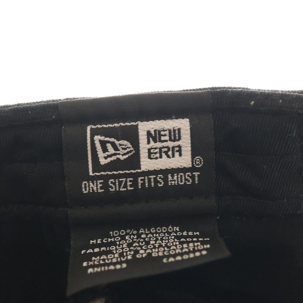 NEW ERA(ニューエラ) ×MoMA モマ ロゴ刺繍 6パネル コットン ベースボールキャップ 帽子 ブラック