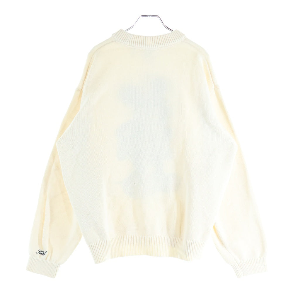 KITH(キス) 23AW ×Disney Mickey Crewneck Sweater ディズニー ミッキー クルーネック ニットセーター アイボリー KHM031716-104