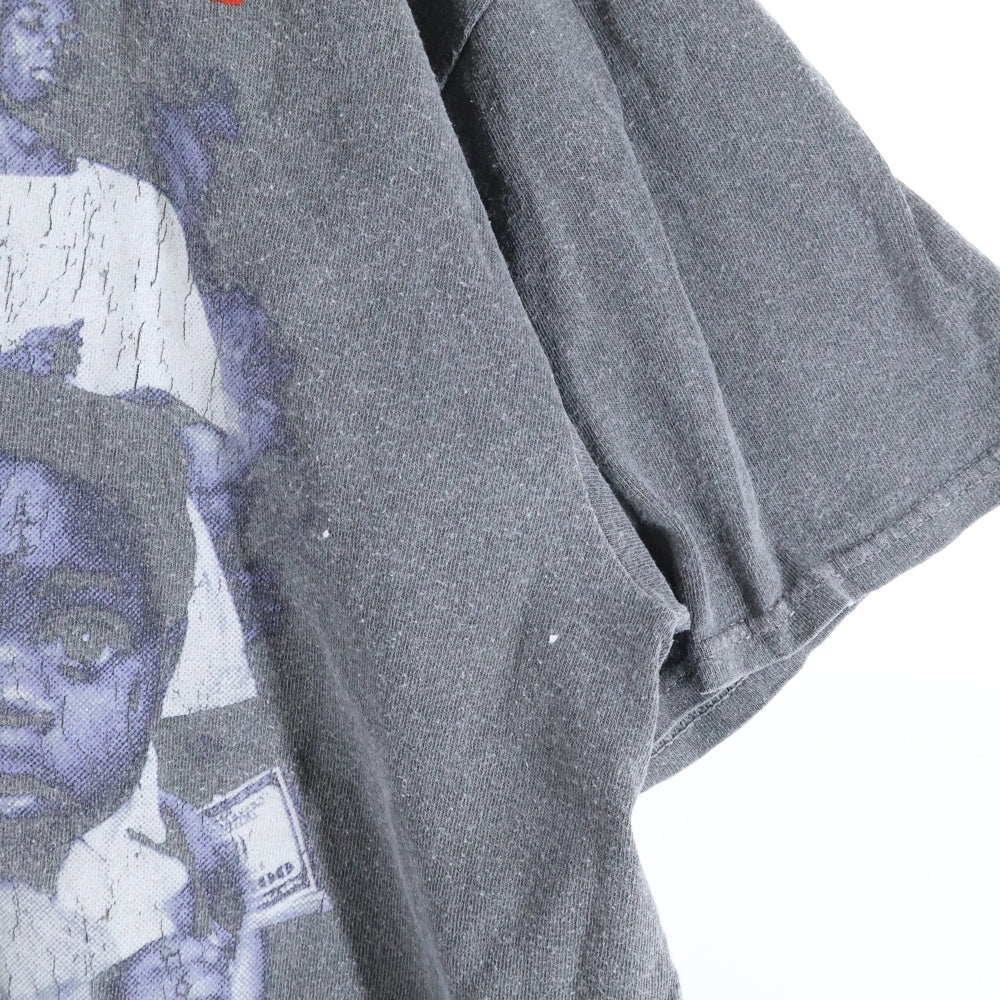 KITH(キス) ×lil WAYNE VINTAGE TEE リル ウェイン 両面プリント クルーネック 半袖Tシャツ カットソー グレー 25-073-060-0057-1-0