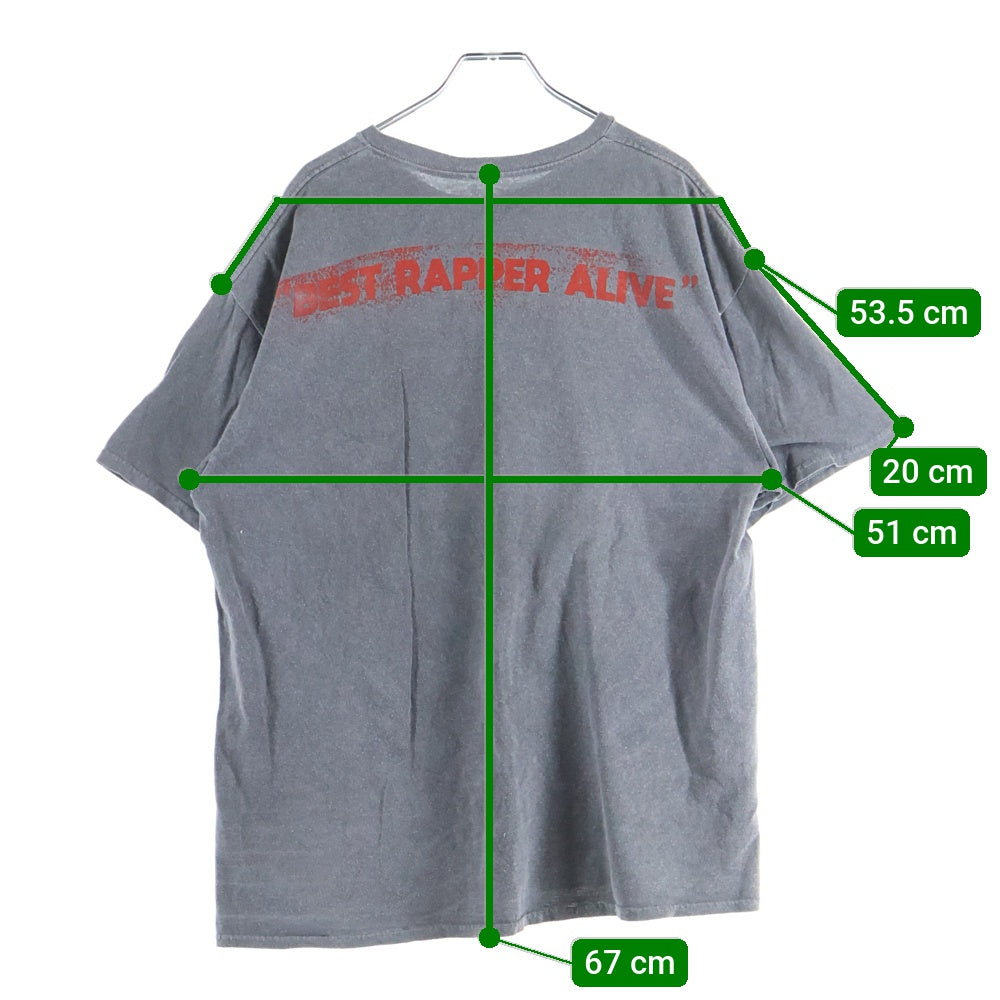 KITH(キス) ×lil WAYNE VINTAGE TEE リル ウェイン 両面プリント クルーネック 半袖Tシャツ カットソー グレー 25-073-060-0057-1-0