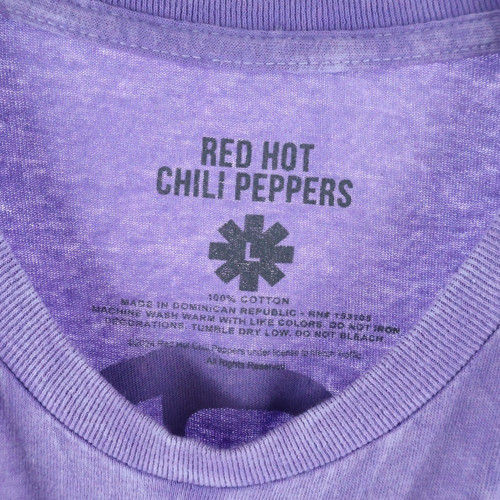 KITH(キス) ×RDE HOT CHILI PEPPERS VINTAGE TEE ヴィンテージ 両面プリント クルーネック 半袖Tシャツ カットソー パープル 24-073-060-0208-4-0