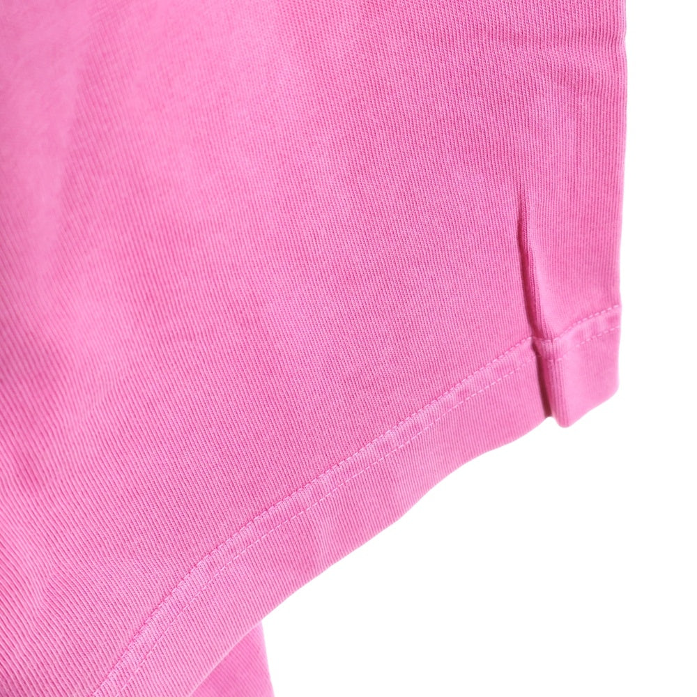 WILLY CHAVARRIA(ウィリーチャバリア) フロントロゴ ボックス オーバーサイズクルーネック半袖Tシャツ カットソー ピンク