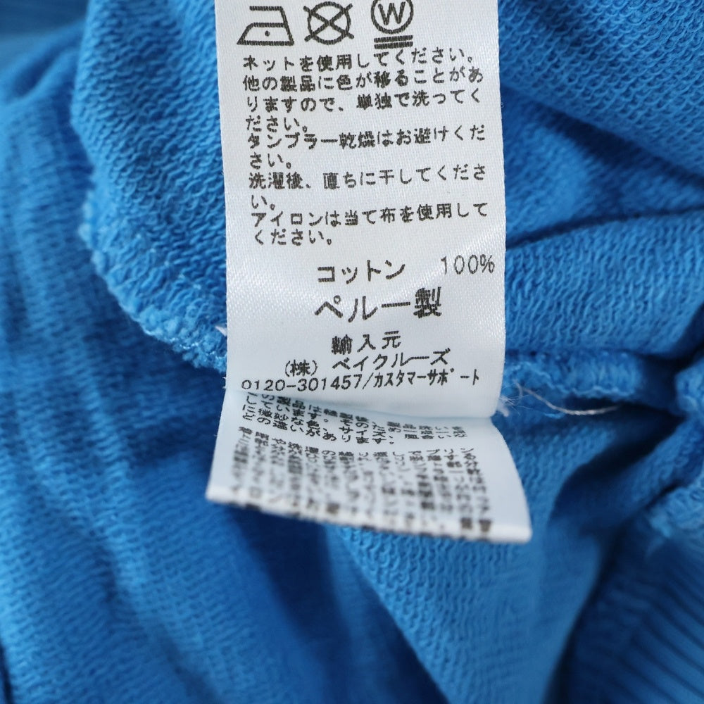 WILLY CHAVARRIA(ウィリーチャバリア) 18SS フロントプリント クルーネック スウェットトレーナー ブルー 18-070-465-0052-1-0