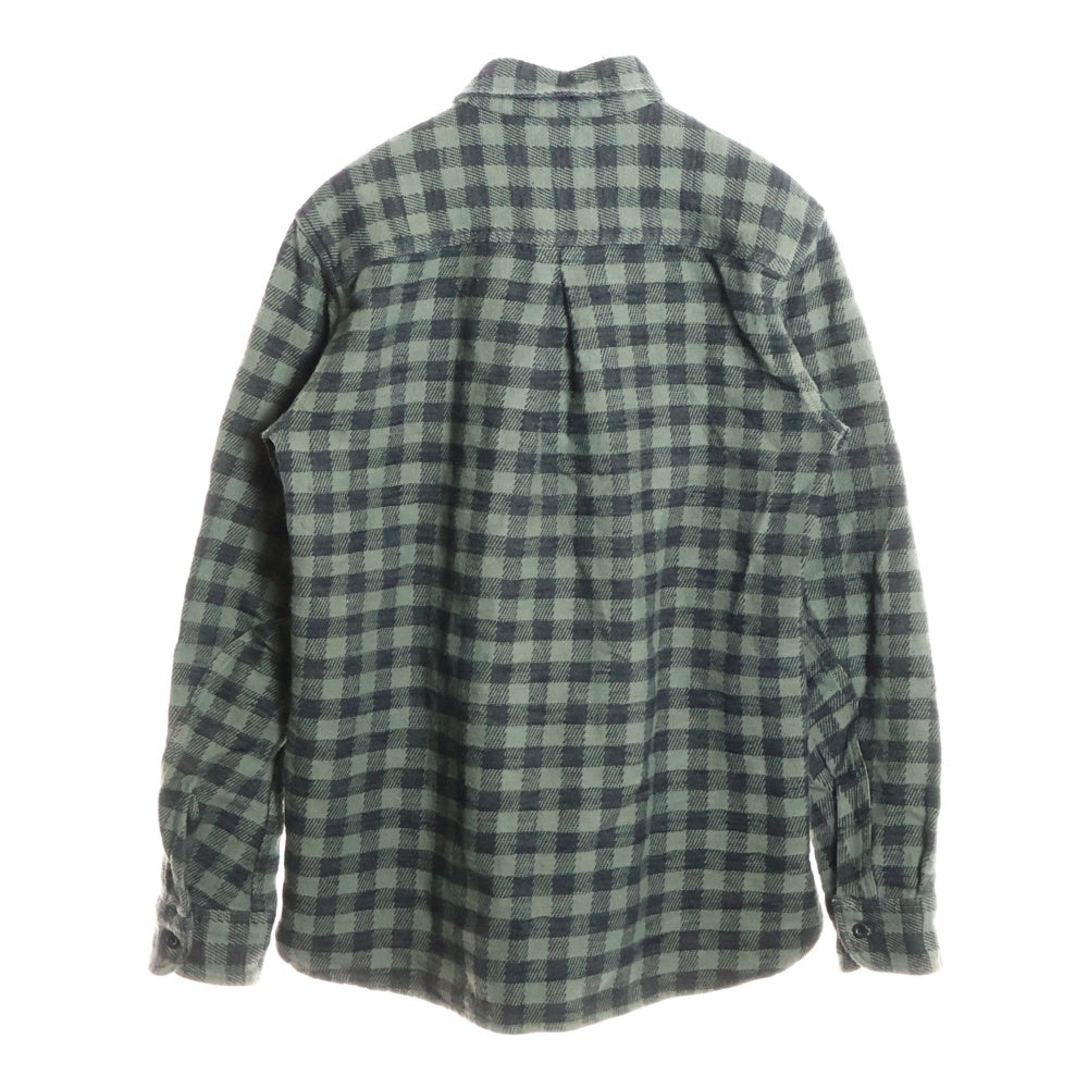 nonnative(ノンネイティブ) シェパードチェック 長袖 ネルシャツ グリーン NN-S1851